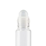 滚珠瓶工厂-5ml 10ml透明彩色玻璃精油塑料滚珠瓶