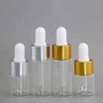 化妆品滴管瓶供应商-5ml 10ml薄玻璃透明精油滴管瓶