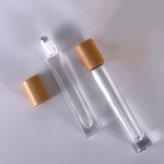 精油瓶供应商-10ml透明玻璃厚底再灌装香水滚珠瓶