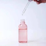 粉色玻璃滴管瓶工厂-5ml-100ml豪华化妆品包装精华带玫瑰金盖
