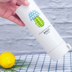 Advertisement Water Bottle Supplier - 400ml Customized Logo Glass Plastic Drinking Bottle with Lid