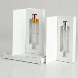 礼品盒香水瓶供应商-3ml-10ml透明喷雾玻璃香水瓶小瓶带盒