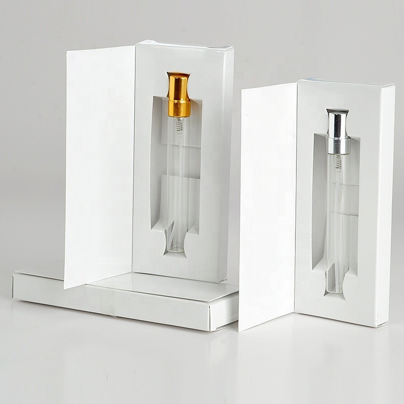 Gift Box Perfume Bottle Supplier - 3ml-10ml Clear Spray Glass Perfume Bottle Vials with Box