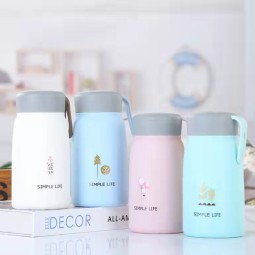 Glass Water Bottle Factory - 100% Food Grade 360ml Kids Glass Water Bottle Double Wall Sport