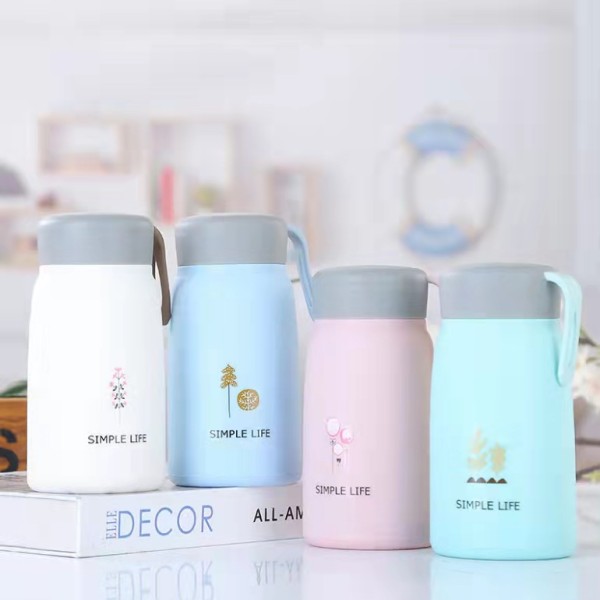 Glass Water Bottle Factory - 100% Food Grade 360ml Kids Glass Water Bottle Double Wall Sport