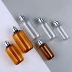 纯露瓶供应商-100ml-300ml无BPA透明琥珀色PET塑料护肤品瓶