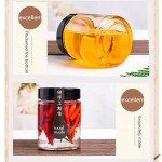 玻璃酱料容器生产商-食品级可重复使用玻璃食品存储罐圆管