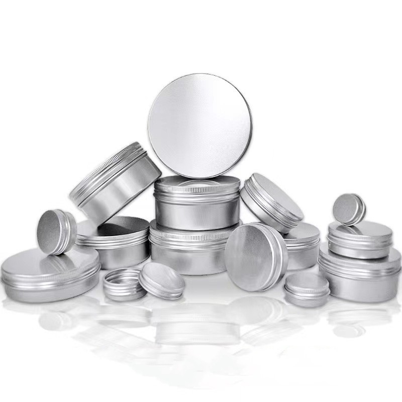 Aluminum Can Jar Supplier - 5ml-1000ml Round Cosmetic Containers Tin Metal Cream Jar with Lid