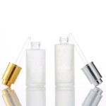 按压泵滴管瓶供应商-20ml-100ml透明磨砂玻璃化妆品精华带滴管