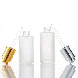 金色滴管瓶生产商-60ml 2oz按压式豪华护发油精华瓶