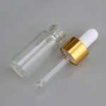 化妆品滴管瓶供应商-5ml 10ml薄玻璃透明精油滴管瓶