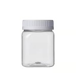 蜂蜜罐工厂-100g-900g空透明PET塑料罐批发带白盖