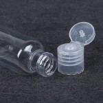 翻盖瓶供应商-30ml 50ml 100ml白色PET透明化妆品包装瓶