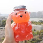 熊形瓶生产商-500ml熊形透明塑料饮料瓶环保PET