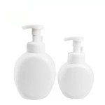 泡沫瓶供应商-300ml 500ml PET白色空化妆品塑料扁平泡沫泵