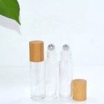 精油瓶工厂-10ml透明可再灌装玻璃滚珠瓶带钢珠