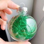 Plastic Christmas Ball Manufacturer - 60mm-80mm Indoor Outdoor Transparent Round Xmas Ornaments