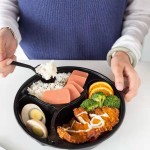 餐盒容器工厂-环保健康黑色塑料快餐便当午餐盒PP