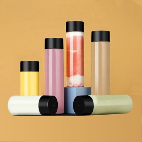 圆形果汁瓶供应商-300ml-500ml透明圆形果汁饮用塑料水瓶