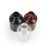 迷你挤压瓶生产商-50ml PET塑料扭盖护发油涂抹器