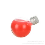 球形玻璃瓶供应商-180ml 6oz球形透明玻璃饮料瓶带盖