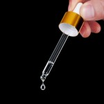 玻璃滴管瓶供应商-15ml-100ml平肩带金银滴管个人护理
