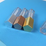 唇彩管工厂-5ml五边形空唇彩管带刷