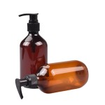 波士顿圆瓶供应商-150ml 250ml 500ml琥珀色洗发水护发素沐浴露瓶
