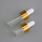 化妆品滴管瓶供应商-5ml 10ml薄玻璃透明精油滴管瓶
