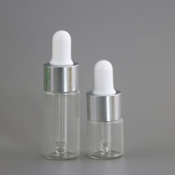 化妆品滴管瓶供应商-5ml 10ml薄玻璃透明精油滴管瓶