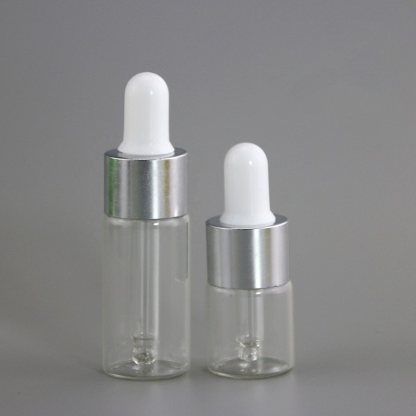 化妆品滴管瓶供应商-5ml 10ml薄玻璃透明精油滴管瓶