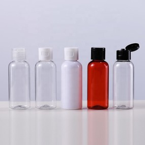 Flip Cap Bottle Supplier - 30ml 50ml 100ml White PET Transparent Cosmetic Packaging