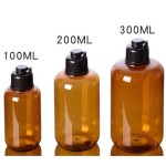 纯露瓶供应商-100ml-300ml无BPA透明琥珀色PET塑料护肤品瓶