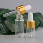 化妆品滴管瓶供应商-5ml 10ml薄玻璃透明精油滴管瓶
