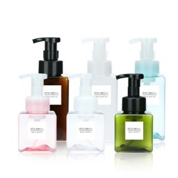 Foam Pump Bottle Factory - 250ml Square Cosmetic Packaging Foaming Soap Dispenser