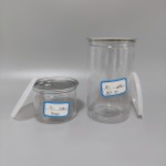 化妆品面霜罐供应商-150ml-300ml透明PET塑料化妆品面霜罐带盖