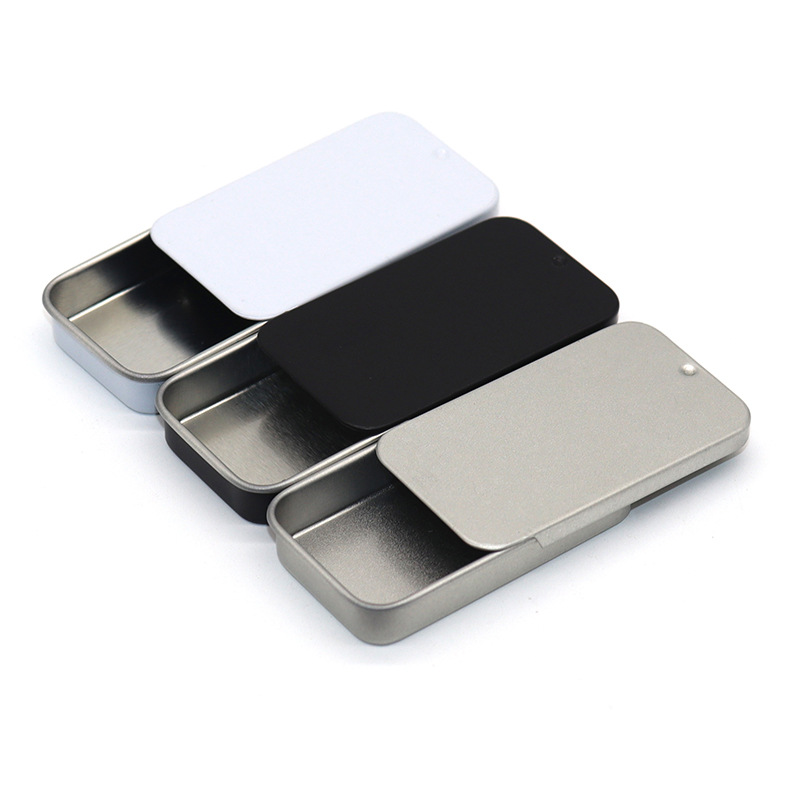 Matte Metal Tin Factory - Wholesale Price Matte Black Metal Packaging Tins Can Boxes with Lid