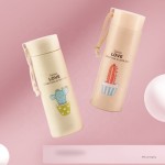Advertisement Water Bottle Supplier - 400ml Customized Logo Glass Plastic Drinking Bottle with Lid