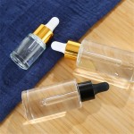 玻璃滴管瓶供应商-15ml-100ml平肩带金银滴管个人护理