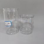 化妆品面霜罐供应商-150ml-300ml透明PET塑料化妆品面霜罐带盖