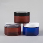 化妆品面霜罐生产商-100g-150g 3oz-5oz PET塑料广口美容容器