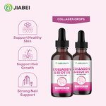 Collagen Drops for Women - Biotin Beauty Supplement for Hair & Nail Growth Support