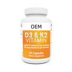 Vitamin D3 K2 Capsules Manufacturer - Vegan Supplement for Health & Mood