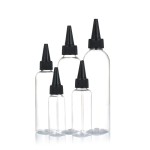 塑料PET瓶生产厂家 - 60ml-250ml琥珀透明蓝发油瓶
