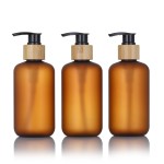 塑料乳液瓶厂家 - 150ml-500ml哑光琥珀洗发水瓶