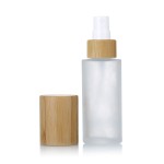 竹制喷雾瓶供应商 - 20ml-120ml带盖竹泵瓶