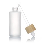 磨砂黑玻璃瓶厂家 - 可定制20ml-100ml精华滴管瓶