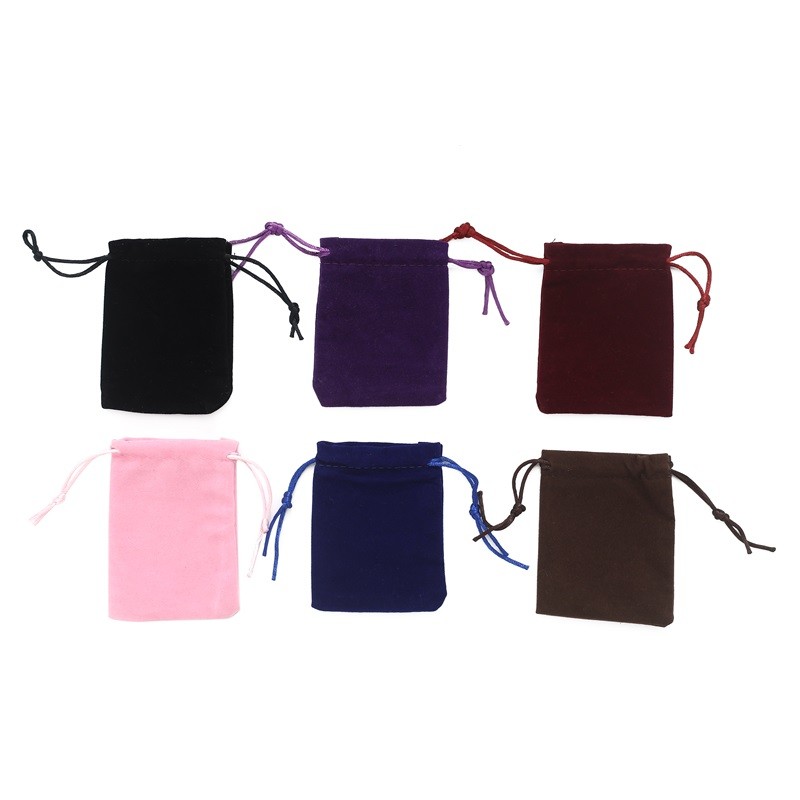 Velvet Pouch Supplier - Custom Logo Drawstring Jewelry Gift Pouch