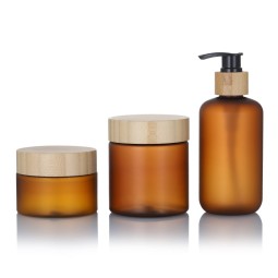 Plastic Lotion Bottles Factory - 150ml-500ml Matte Amber Shampoo Bottles