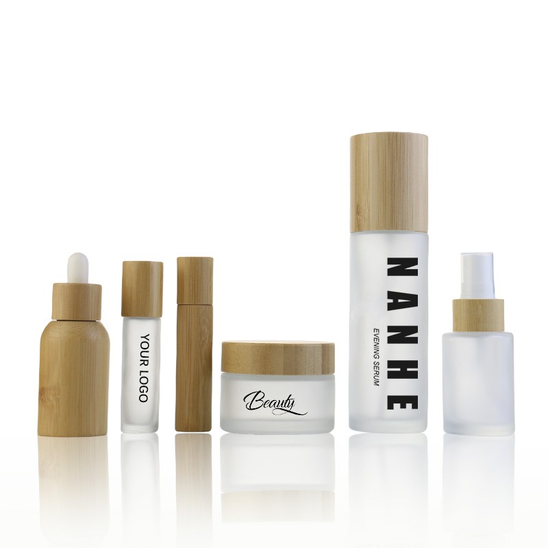 Bamboo Lid Glass Jar Factory - Custom 50g-100g Frosted Cream Jar